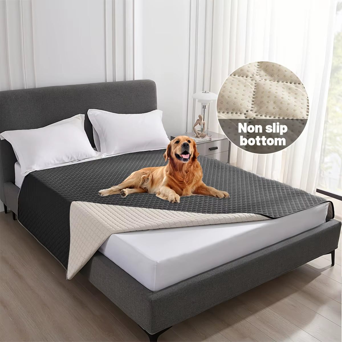 Anti-Leaking Non-Slip Dog Bed Cover – Waterproof Pet Blanket & Sofa Protector for Dogs and Cats