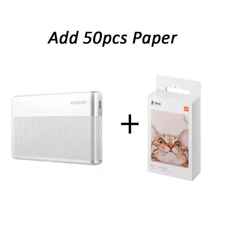 Portable Photo Printer 1S Bluetooth Thermal Print ZINK Inkless Technology  App Wireless Portable Photo Printing
