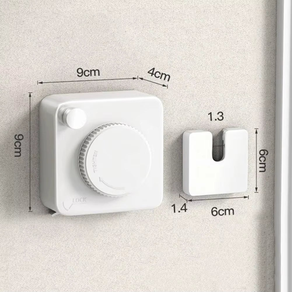 4.2M Retractable Wall-Mounted Clothesline – Adjustable Stainless Steel Laundry Drying Line