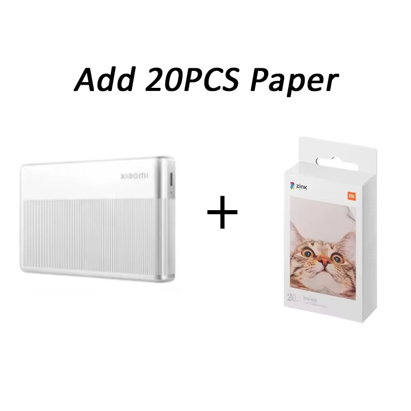 Portable Photo Printer 1S Bluetooth Thermal Print ZINK Inkless Technology  App Wireless Portable Photo Printing