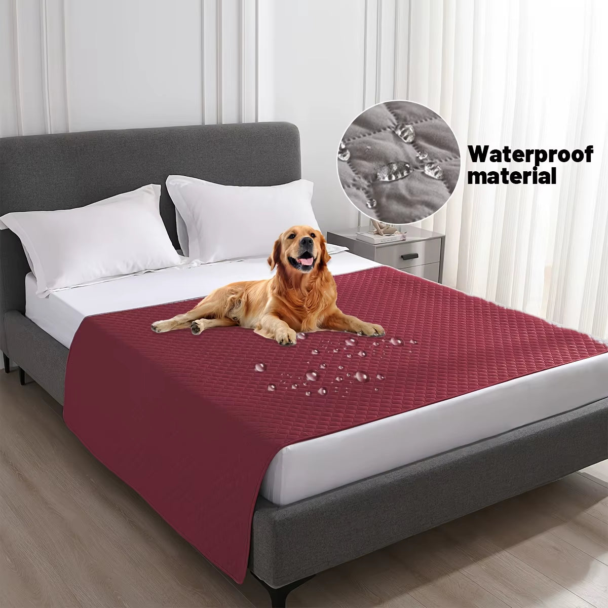 Anti-Leaking Non-Slip Dog Bed Cover – Waterproof Pet Blanket & Sofa Protector for Dogs and Cats