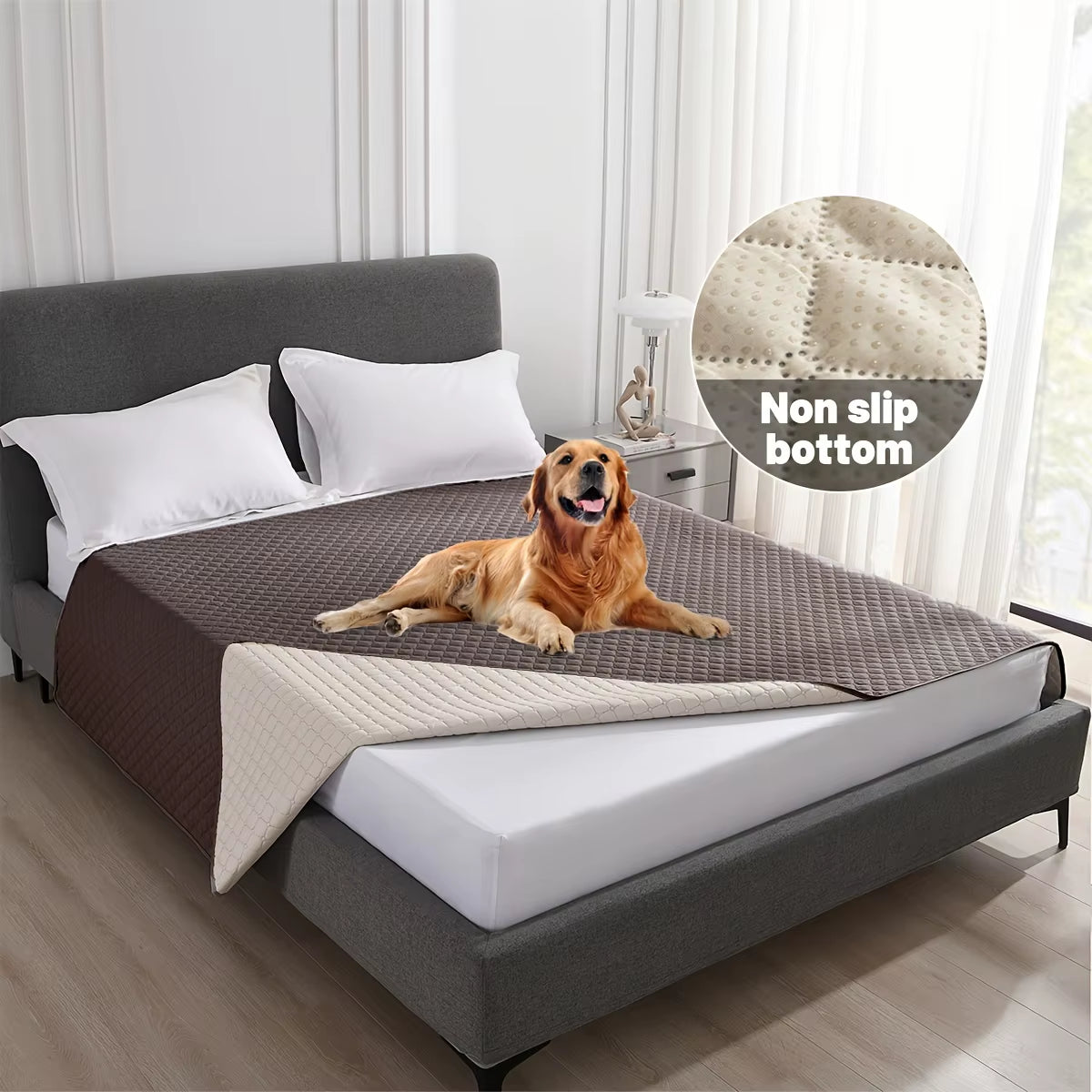 Anti-Leaking Non-Slip Dog Bed Cover – Waterproof Pet Blanket & Sofa Protector for Dogs and Cats