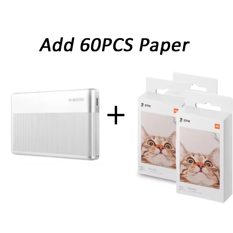 Portable Photo Printer 1S Bluetooth Thermal Print ZINK Inkless Technology  App Wireless Portable Photo Printing