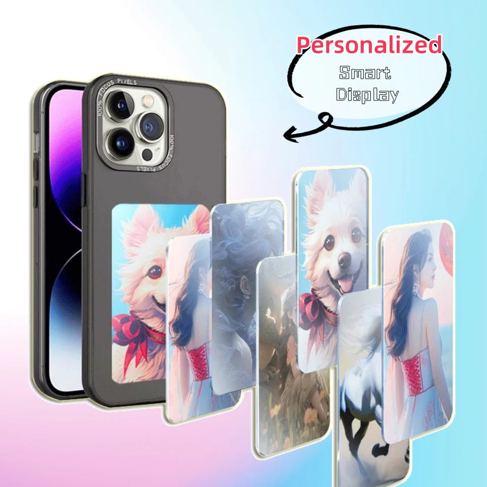Personalized Changeable DIY Phone Case – Battery-Free Screen Projection, Personalized Luxury Designer Cover