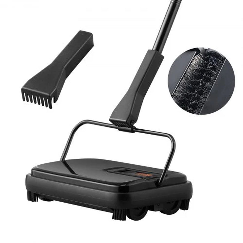 VEVOR Manual Carpet Sweeper – 7.87" Path, Non-Electric Floor Cleaner for Rugs, Hardwood & Pet Hair
