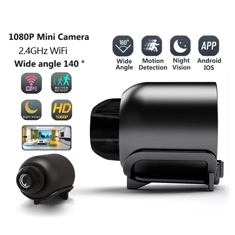X5 Mini Night Vision 1080P Wireless Surveillance Camera – Lightweight, Portable, Clear Imaging & Motion Detection