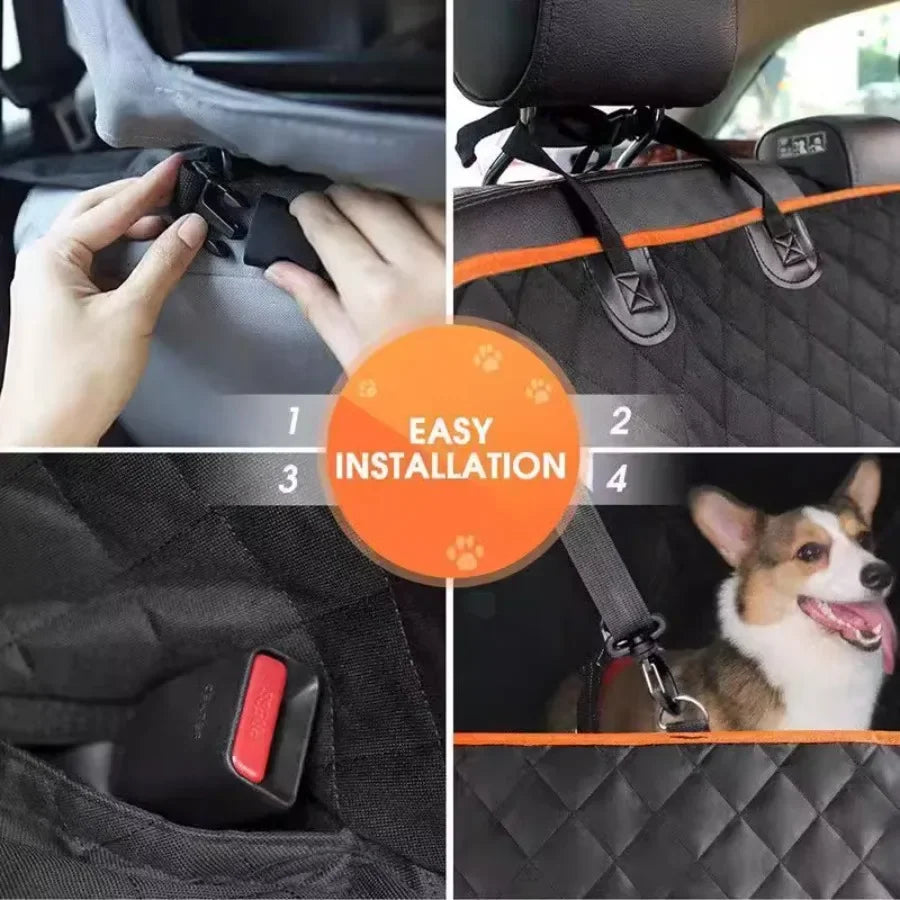 Pet Car Seat Cover – Full Coverage Rear Seat Protector for Dogs, Travel-Friendly Vehicle Accessory