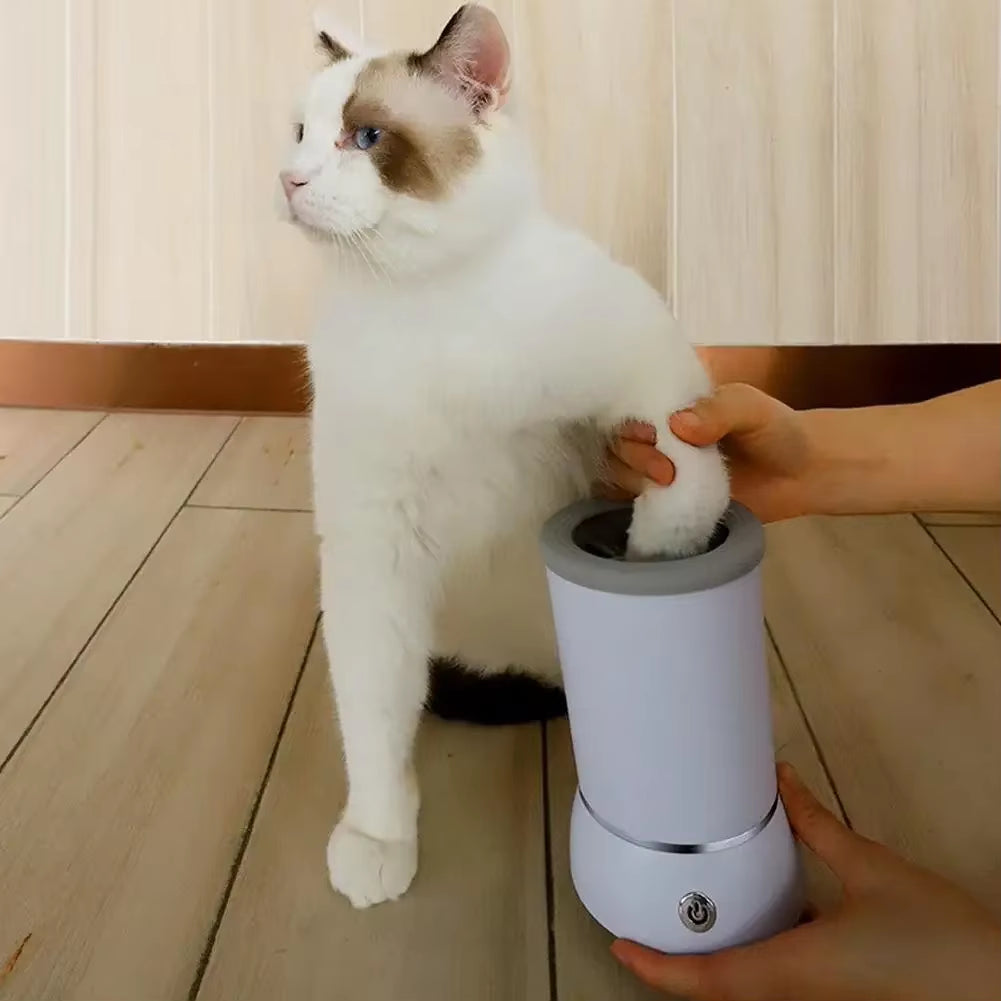 Automatic Pet Paw Cleaner – Electric Pet Paw Washer Cup with USB Charging for Small, Medium & Large Dogs