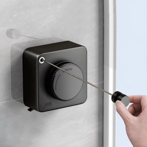 4.2M Retractable Wall-Mounted Clothesline – Adjustable Stainless Steel Laundry Drying Line