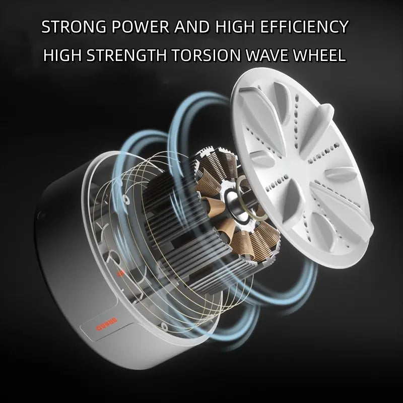 Mini Portable Washing Machine – Automatic Turbine Washer for Underwear, Socks & Small Laundry (220V)